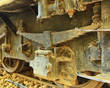 Old steam locomotive.
