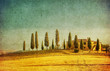 Photo: vintage tuscan landscape vintage tuscan landscape