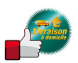 Vecteur : Icône livraison à domicile Icône livraison à domicile
