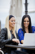 Girls with laptop