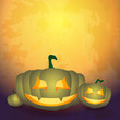 Vektor: Halloween background with pumpkins Halloween background with pumpkins