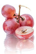 Red grapes close-up