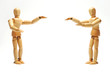 Show Presenters Wood Puppets