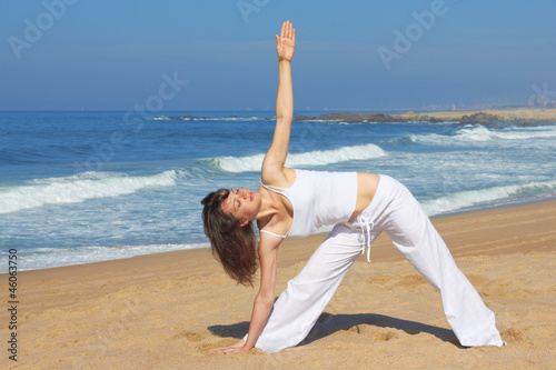 Photo: Yoga on the beach Yoga on the beach