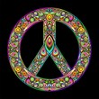 Peace Symbol Psychedelic Art Design-Simbolo Pace Psichedelico