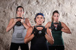 Ladies Lifting Kettlebells in Boot Camp Style Workout