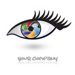 Photography Company Logo Eye Style #Vector