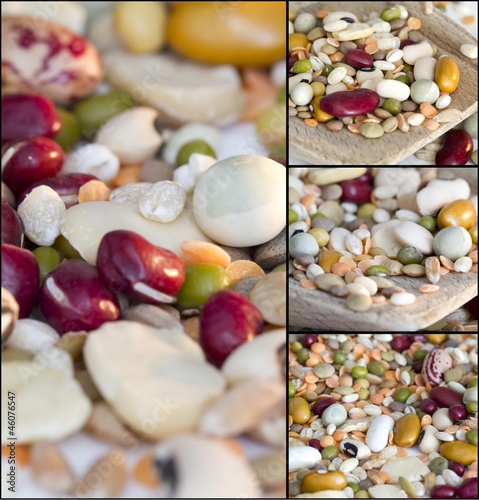 Photo: Collage - Mixed vegetables on a white background Collage - Mixed vegetables on a white background