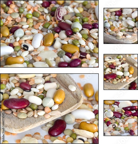Photo: Collage - Mixed vegetables on a white background Collage - Mixed vegetables on a white background