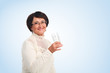 Photo: Elderly woman with glass of water Elderly woman with glass of water