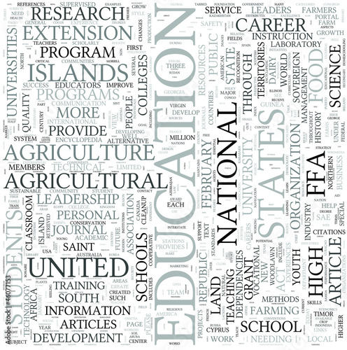 Vector: Agricultural education Discipline Study Concept Agricultural education Discipline Study Concept