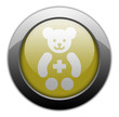 Illustration: Yellow Metallic Orb Button "Pediatrics" Yellow Metallic Orb Button "Pediatrics"