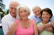 Foto: two happy senior couples two happy senior couples