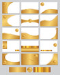 Gold coloured business cards