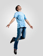 Photo: Young man dancing and jumping Young man dancing and jumping