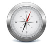 Silver compass