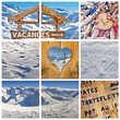 Collage vacances à la neige