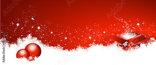 Vector: Weihnachten, Hintergrund, Geschenk, Kristbaumkugeln Weihnachten, Hintergrund, Geschenk, Kristbaumkugeln