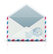 Airmail post envelope