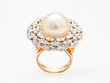 Diamond ring top view