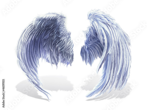 Illustration: weißer Flügel 4 weißer Flügel 4