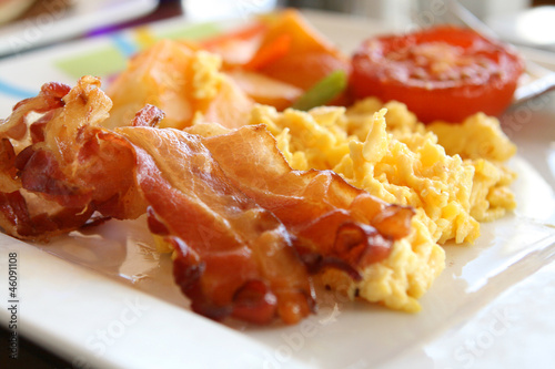 Photo: Scrambled Eggs and Bacon Scrambled Eggs and Bacon