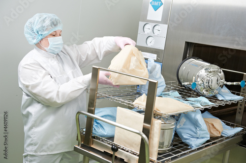 Photo: pharmaceutical factory worker pharmaceutical factory worker