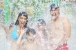 Mother Father Son Daughter Child Family Water Park