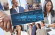 Montage of Successful Businessmen and Women