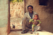 Indian poor father and son