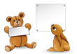 Teddybär und Hase