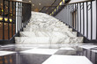 White marble staircase