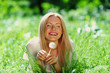 girl with dandelion
