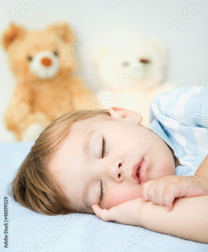 Photo: Little boy is sleeping Little boy is sleeping