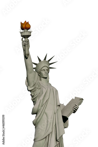 Photo: Isolated Statue of liberty - Replic Isolated Statue of liberty - Replic