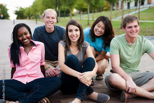 Photo: Diverse group of friends Diverse group of friends