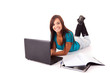 Girl studying