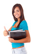 Happy student
