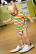 boy  in big shoes
