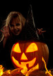 Child in halloween costume
