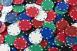 Poker chips background