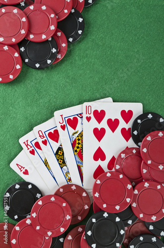 Photo: Winning poker hand Winning poker hand