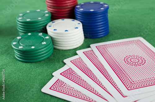 Photo: Gambling Chips and Cards Gambling Chips and Cards