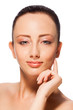 confident smiling girl with natural makeup