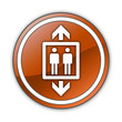 Orange Glossy Button "Elevator / Lift"