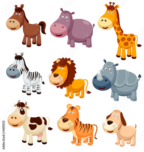 Vector: illustration of Animals cartoon Vector illustration of Animals cartoon Vector