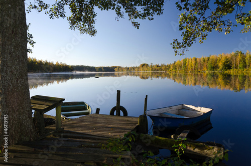 Photo: Autumn lake frame Autumn lake frame