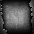 concrete wall with broken metal frame