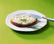 Bread with cream cheese