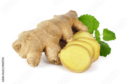 Photo: ginger with leaves ginger with leaves